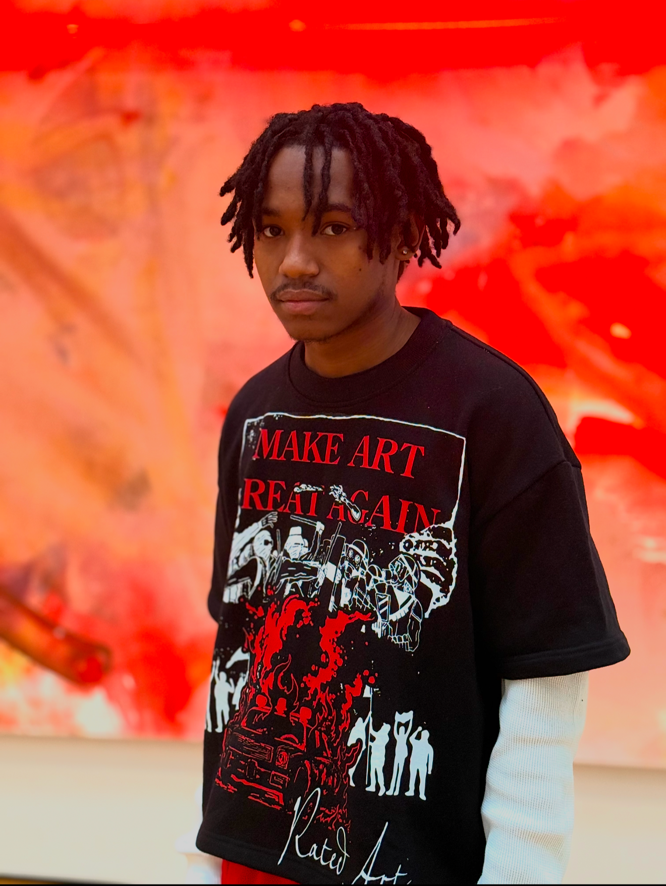 "Make Art Great Again" Double layer Tee